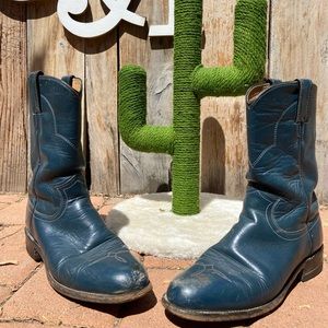 Justin Blue Cowboy Boots